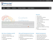 Tablet Screenshot of exforsys.com